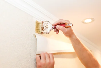 Pose de papier peint à Leyvaux — revêtements muraux et toiles de verre
